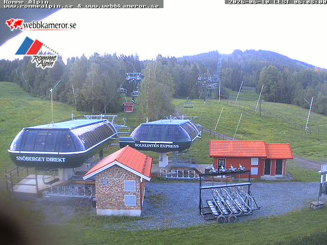 webcam Romme Alpin - Romme-Syd från Toppstugan