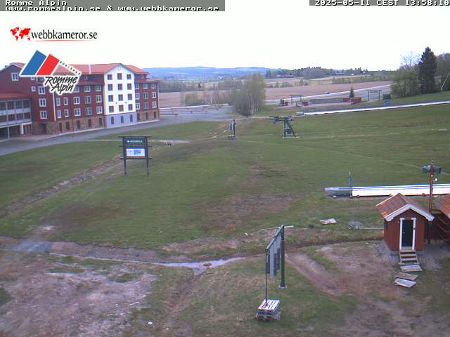 Romme Alpin Ski Lodge. Webcam