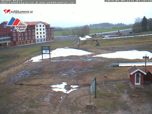 Romme Alpin Ski Lodge. Webcam